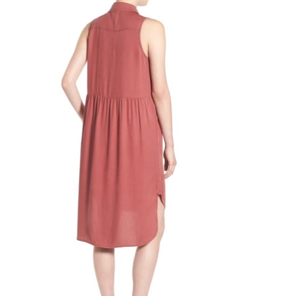 B.P. Sleeveless Woven Shirtdress - Picture 2 of 6